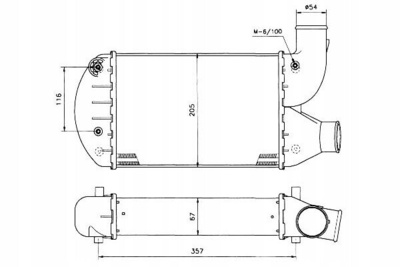 30134 интеркулер fiat marea 99 - nrf