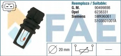33505 датчик температуры воздушный opel