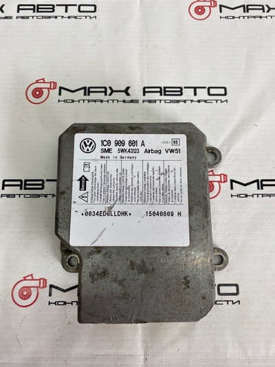 1C0909601A блок управления air bag Volkswagen Passat 3B5 + 2004 (1996-2005) , <strong>-Б/У Детали сняты с АВТОМОБИЛЯ</strong>