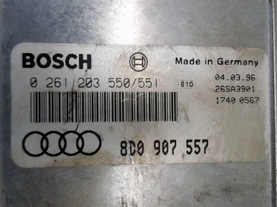 0261203550 блок управления двс Audi A4 (B5) (1994 - 2000) 1996 ,8D0907557