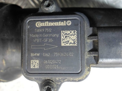 1362759362402 Расходомер воздуха (ДМРВ) BMW 5-Series F10 2009 - 2013 2011 13627593624, 7593624 ;