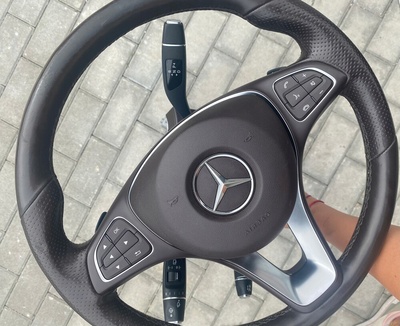 Руль amg кожа шоколадный gle gls мл w166