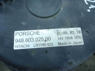 94860302500 Генератор Porsche Cayenne 2008