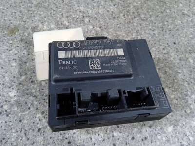 4F0959795F Блок комфорта С ЛЕВОЙ ЗАДНЕЙ ДВЕРИ , TEMIC. Audi A6 4F/C6 2006 ,4F0910795F