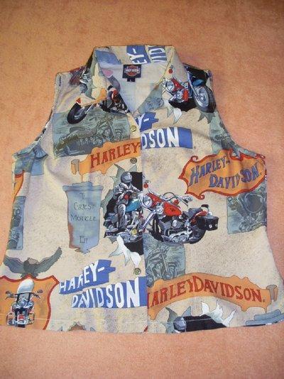 Жилет harley davidson блузка без рукав . женская