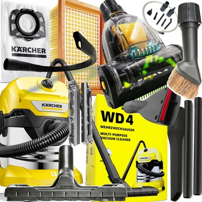 16282500 karcher wd4 премиум пылесос przemysłowy для автомобиля