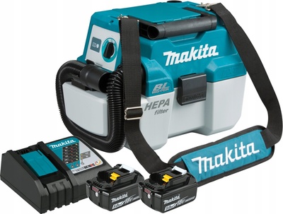 DVC750LZX1 makita пылесос aku + 2xbl1850b + dc18rc