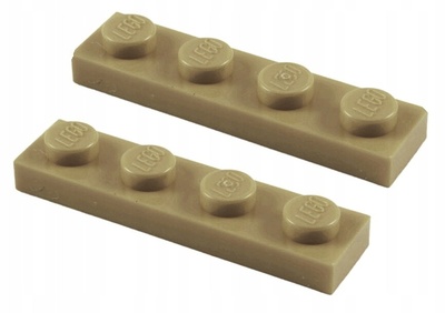 00109 lego 3710 4626904 плитка 1x4 c.piaskowy 2шт