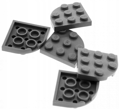 17068a lego 30357 4212075 плит 3x3 c.szary дб 5szt