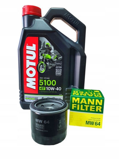 Mw64 фильтр масляный манн масляный motul 10w40 4t 5100 4l
