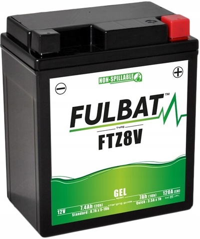 YTZ8V аккумулятор fulbat ytx7l ftz8v sla 12v 7.4ah 120a