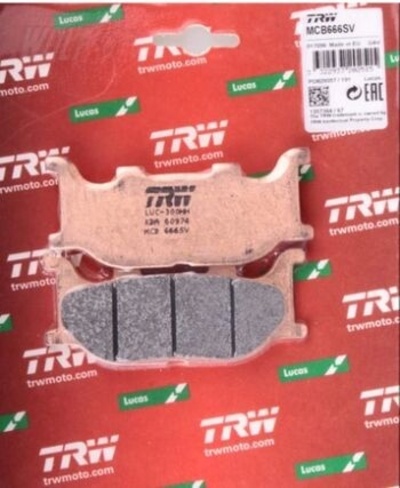 MCB666SV колодки передняя trw yamaha xvs1100 drag star 99 - 04