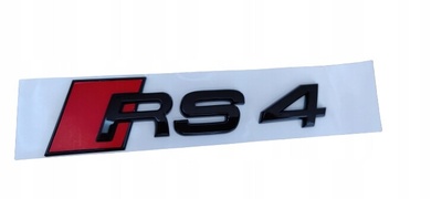RS4rearblack значек эмблема audi rs4 чёрный błysk