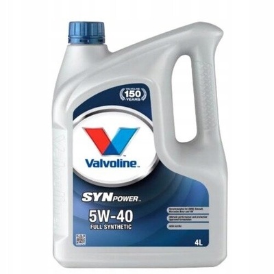 872381 масляный моторное valvoline synpower 4 л 5w - 40