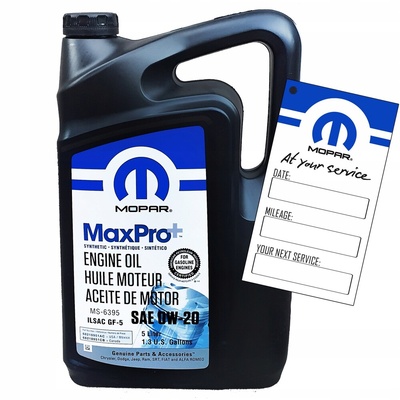 Масляный mopar 0w20 maxpro + 5l chrysler pacifica 2017 +