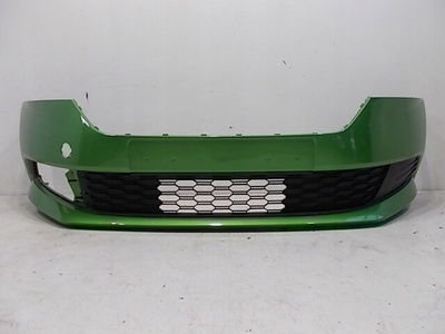 6V0807221F skoda fabia iii рестайлинг 18 - 21 бампер без отверстий оригинал