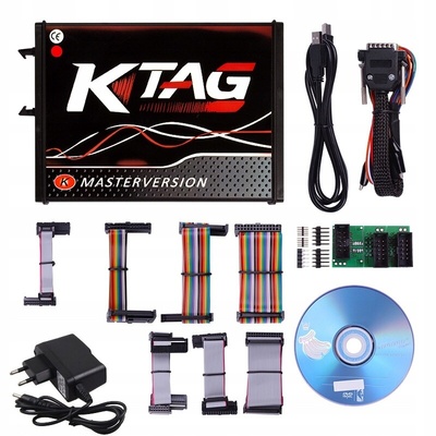V7.020 интерфейс программатор ktag v2.25 red 4 светодиодный