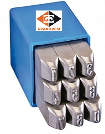 10015000 znaczniki цифровые 15mm gravurem numeratory 0 - 9