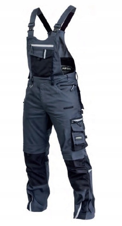 S79057 stalco spodnie рабочие на szelkach professional xl