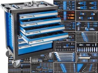 HOGERT4XL hogert ht7g062 коляска шкаф инструментальный 410 штук