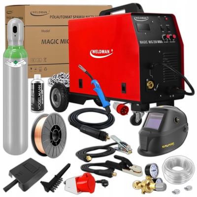 SET5103114 комплект полуавтомат weldman magic миг 250a flux mma
