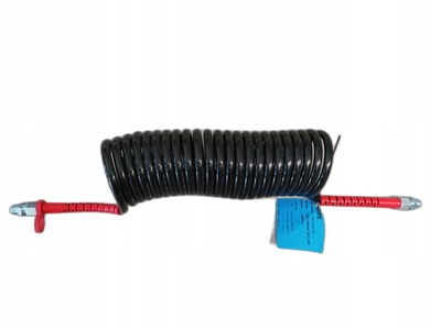 Wąż przewód hamulcowy spiralny pneumatyczny do naczepy M16x1,5 długość 5,5m провода тормозные spiralny для полуприцепы m16x1 , 5