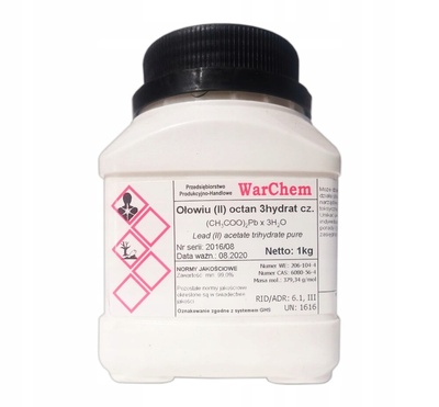 049587 octan ołowiu ii 3hydrat - 1kg warchem [49587]