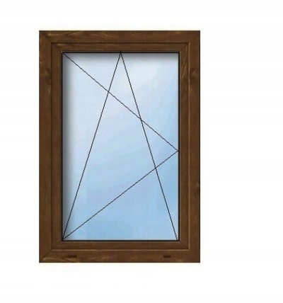DECCO831xorzech окно пвх pcw 3 стекло 1x орех 1365x1135 u=0 , 72