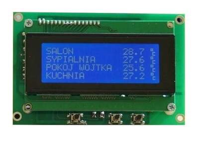 Termometr panelowy 8 kanałowy LCD термометр panelowy 8 канальный жк ds18b20 датчик