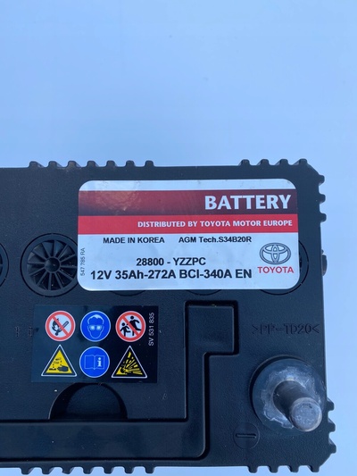 28800YZZPC аккумулятор 35ah 272a 28800 - yzzpc toyota