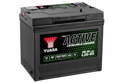 L2680 аккумулятор 80ah yuasa для kampera przyczep l26 - 80