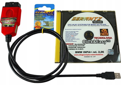 KDJ1b интерфейс bmw inpa + rel . 2 , 06 auta: 1996 - 2006 rsw