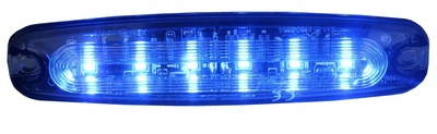 TT.1556B фара предупреждения 6led стробоскоп синяя 12 / 24