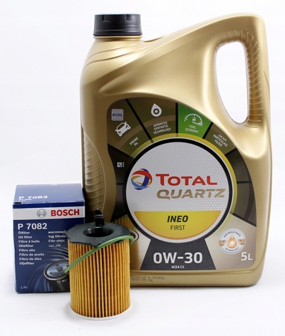 F026407082 фильтр масляный масляный total ineo first 0w30 5l 1.6 bhdi