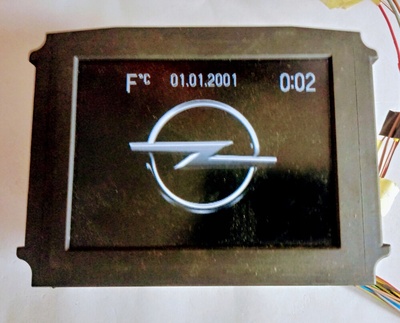 дисплей радио cid цвет opel vectra c навигация