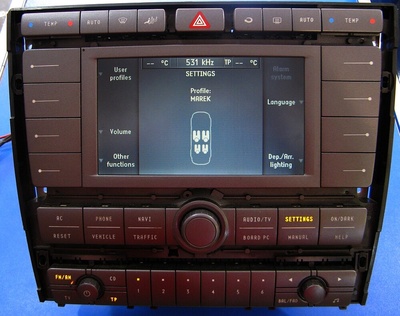 96488013XT phaeton радио монитор навигация панель 3d0035007