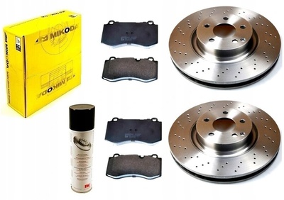 ALL1316 тормозные диски колодки мерседес s класса w221 передняя 350mm