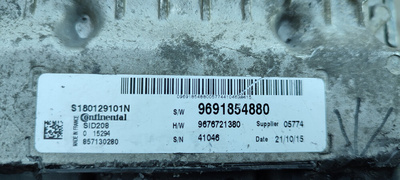 Комп блок управления sid208 euro5 s180129101n комплект