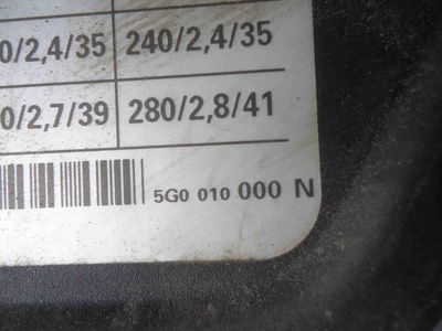 5G0809999 Лючок топливного бака Volkswagen Golf 2014 , 3AA201553
