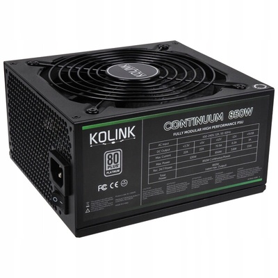 KLC850PL kolink continuum 80 плюс platinum 850w блок питания