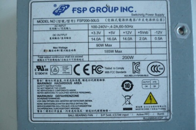 FSP20050LG fsp fsp200 - 50lg 200w atx 20pin molex sata mini - itx