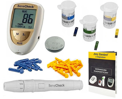 NPK006LY glukometr benecheck + ремни cholesterol cukru krwi !