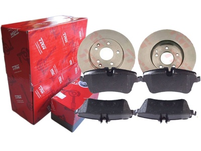 DF4180 тормозные диски колодки trw передняя мерседес c w203 c209