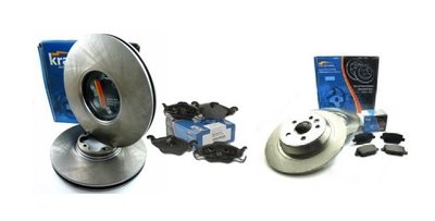 6042670 диски + тормозные колодки крафт п + т bmw 5 e39 530d 193k 324m