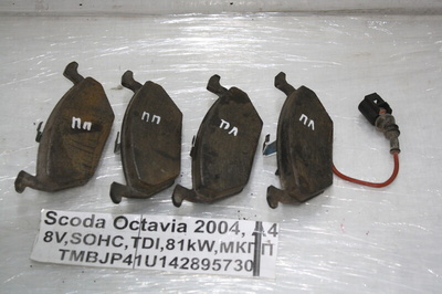 1J0698151J Колодки тормозные Skoda Octavia A4 1U5 2004