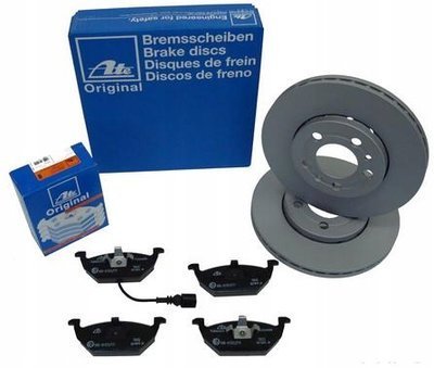 24.01280183.1 ate диски + тормозные колодки передние toyota avensis t22 275мм