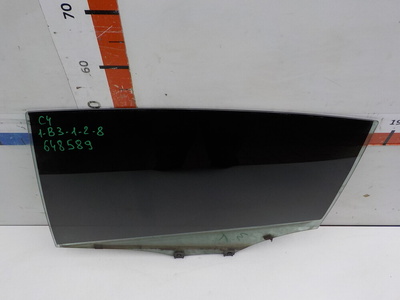 9801592580 Стекло двери задней левой Citroen C4 2011-