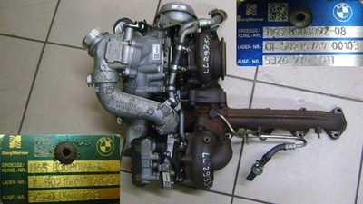 8508092 bmw f20 f30 f10 f25 f15 3.5 4.0 d турбина