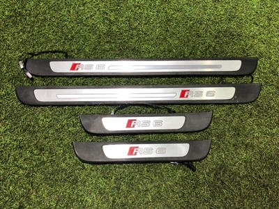 4G0947424F Накладки порогов Audi RS6 Performance C7 4G 2016 , 4G0947406D, 4G0947405D, 4G0947423F