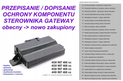 4G0907468 audi a6 a7 a8 gateway защита dopisanie кодирование